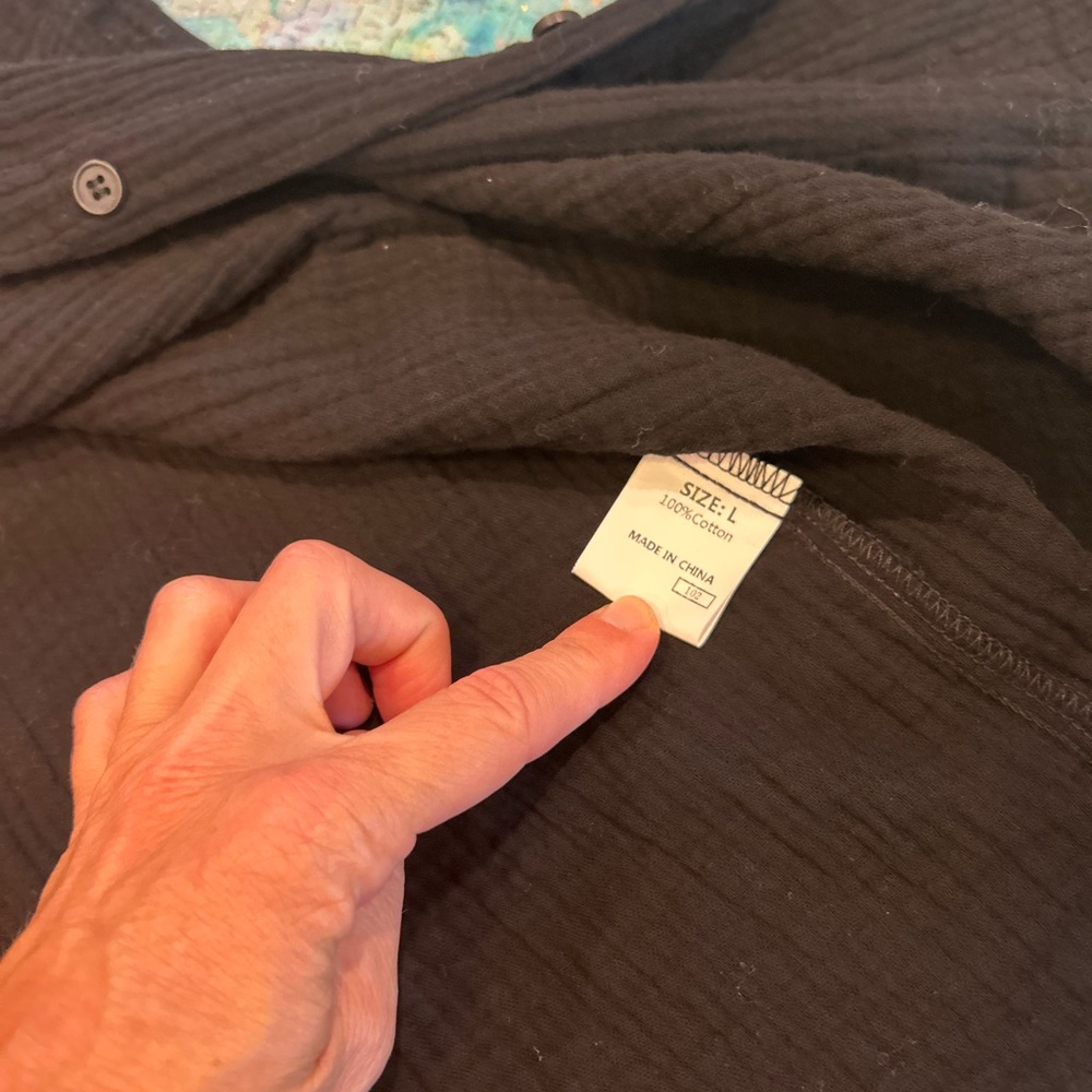 Soft Color-block Button Down - Picture 6 of 10